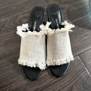 Barely worn Tony Bianco Straw heels